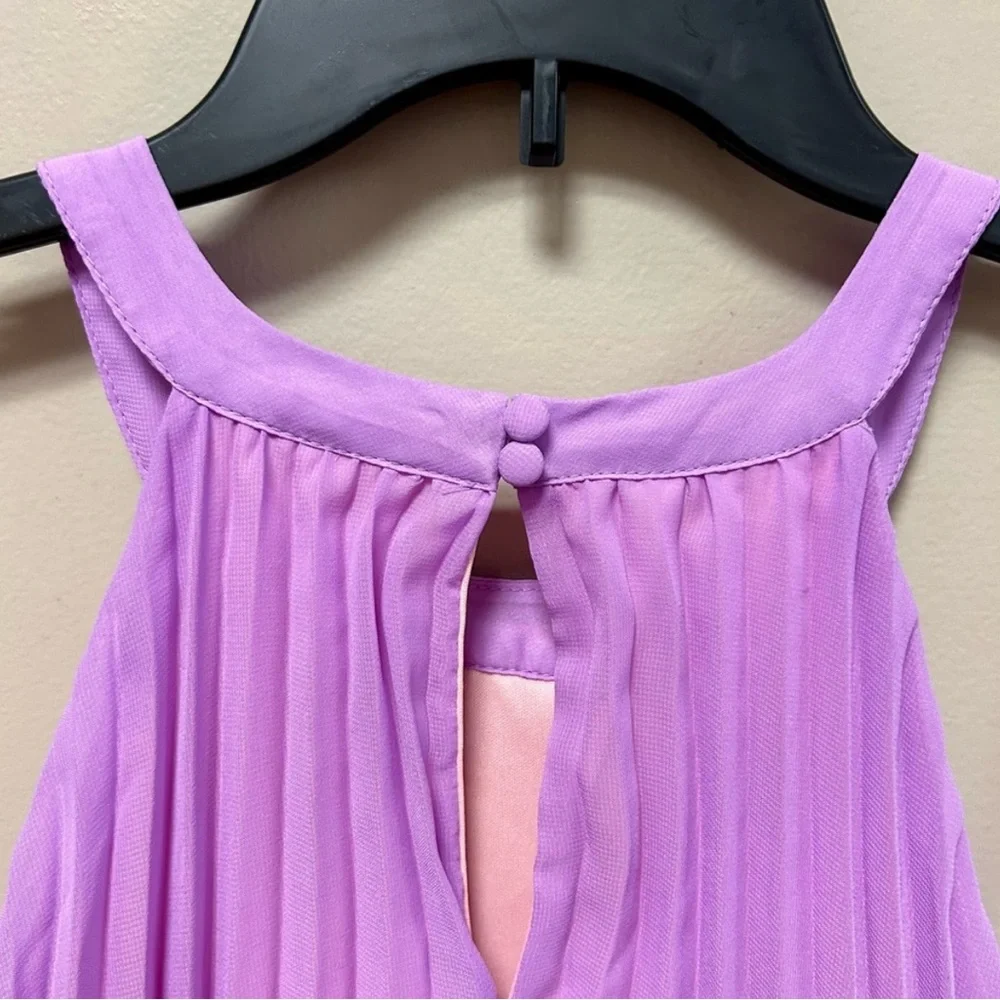 Chic Lavender and Peach Dress - Picture 5 of 7